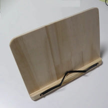 home & garden : Verstelbare Boekenhouder - Draagbaar Lade Papierclips Kantoor - Aluminium in Hout 28x20 cm van Pantino