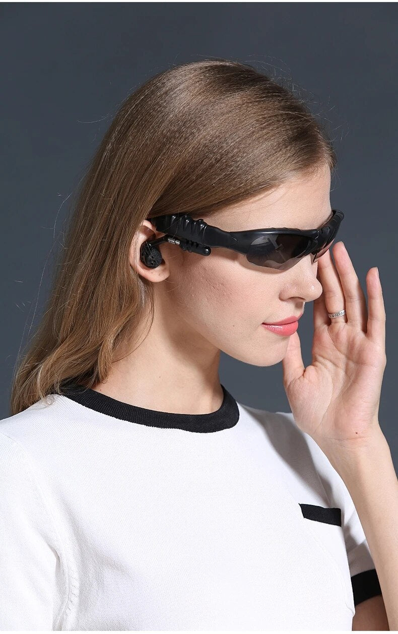 Smart Sunglasses : Smart Bluetooth Zonnebril Zwart - Audio Gesprekken Outdoor - Kunststof in van Pantino
