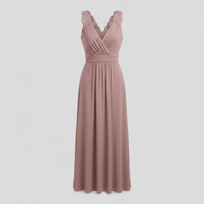 Dress : Maxi Jurk Dames Rood - Elegante Lange Zomer in van Pantino
