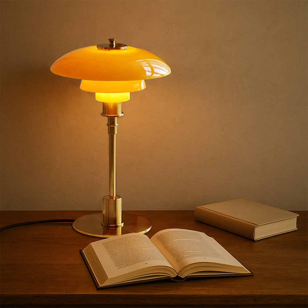 Moderne Deense Design Tafellamp - Gelaagde Kap, LED