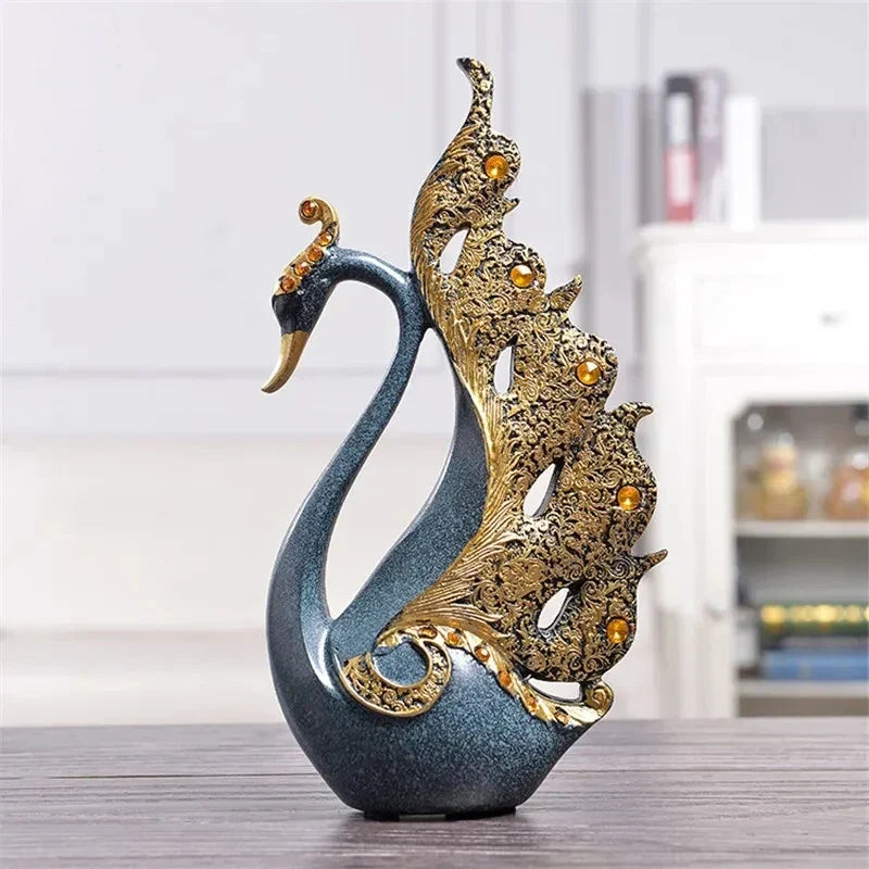 home & garden : MajesticMates - Zwanenliefhebbers Decoratie - Goud in van Pantino