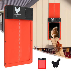Chicken Coop Door : Automatische Solar Deur PRO+ voor Kippenhok - Lichtsensoren & Slimme Timer in van Pantino