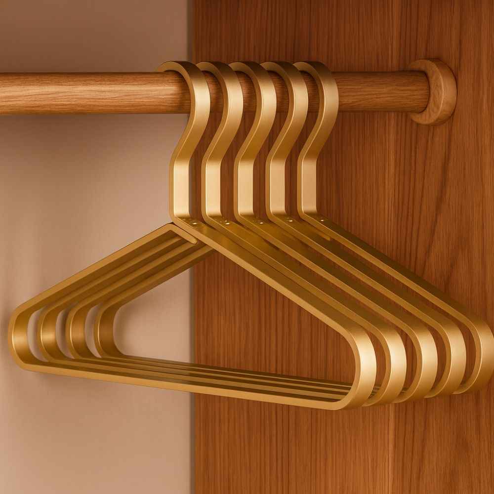 Kleiderbügel : Heren Aluminium Kleerhangers - Ruimtebesparend & Antislip (4 Stuks) in van Givera