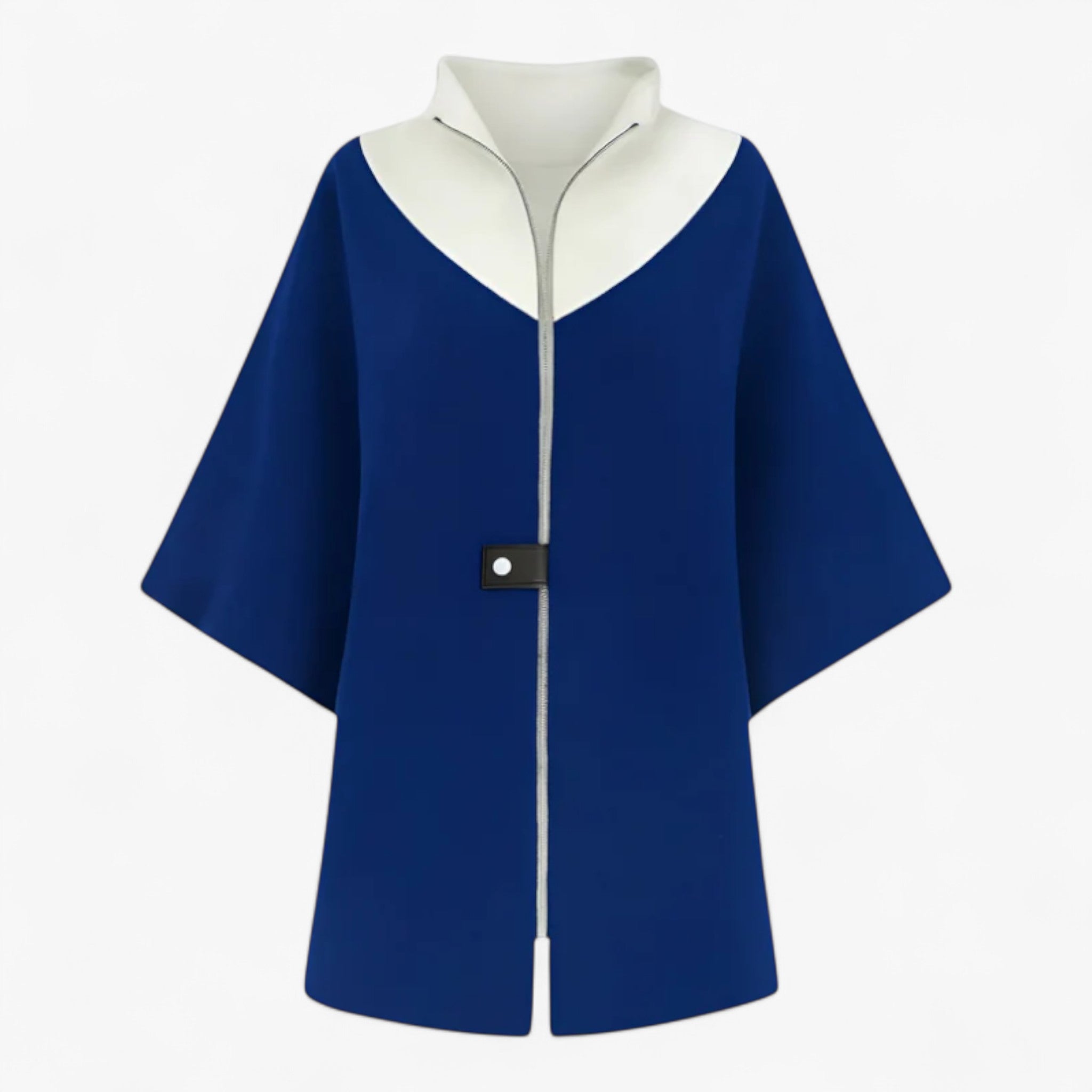 Clothes : Jas Dames Blauw - Elegante Lange in Blauw van Pantino