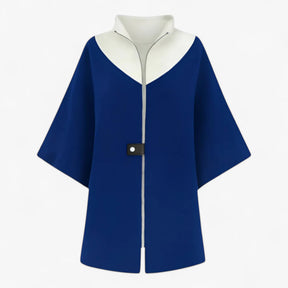 Clothes : Jas Dames Blauw - Elegante Lange in Blauw van Pantino