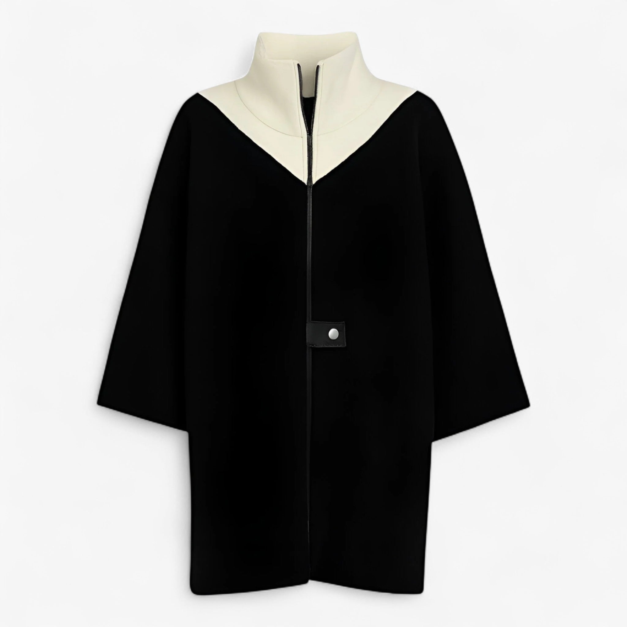 Clothes : Jas Dames Blauw - Elegante Lange in Zwart van Pantino