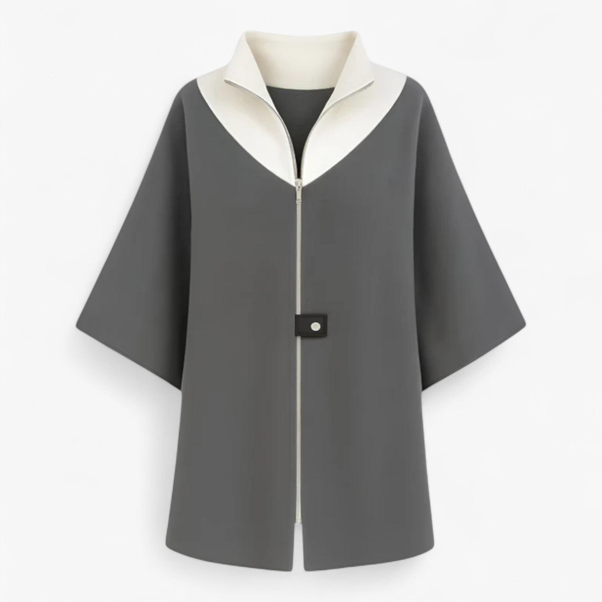 Clothes : Jas Dames Blauw - Elegante Lange in Grijs van Pantino