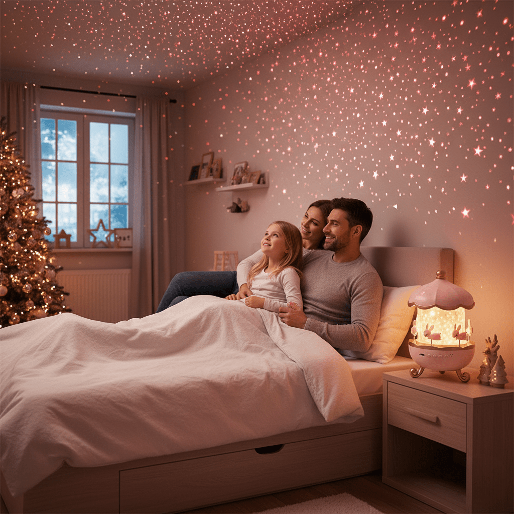 Sterrenprojector Nachtlampje – Betoverend Carrousel Design met Muziek