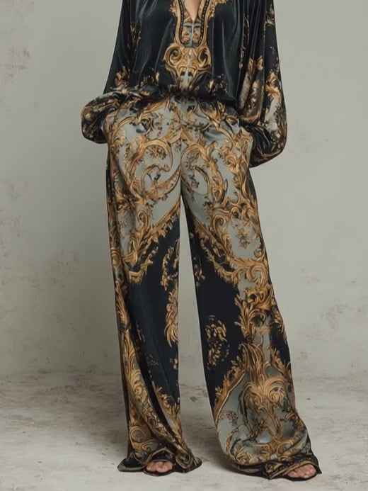 Vêtements pour femmes : Damesensemble met bloemmotieven, ideaal voor de zomer of informele gelegenheden. in van Pantino