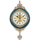 Retro Wall Clock European Style - Vintage Decorative Interior - Metal