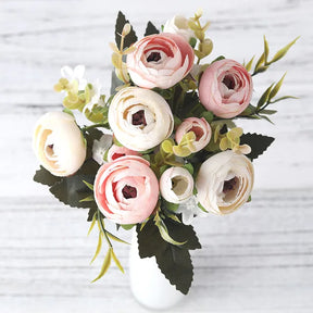 home & garden : Kunstzijden Bloemen - Decoratief Altijd Mooi Kleurrijk - Zijde in Roze van Pantino