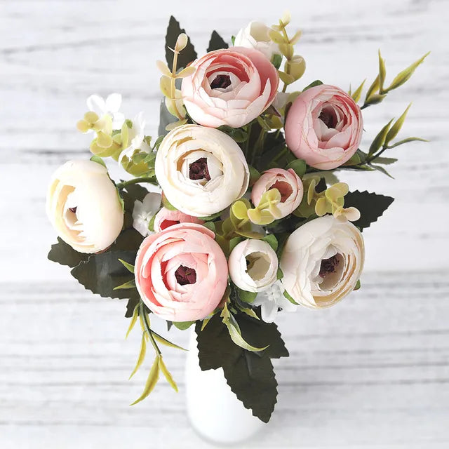 home & garden : Kunstzijden Bloemen - Decoratief Altijd Mooi Kleurrijk - Zijde in Roze van Pantino