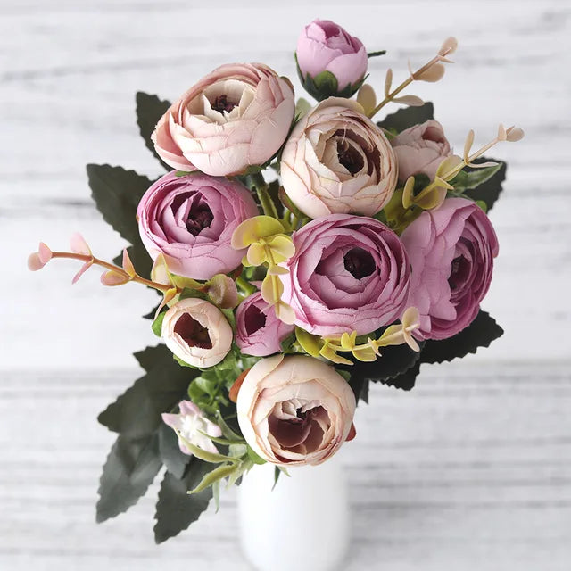 home & garden : Kunstzijden Bloemen - Decoratief Altijd Mooi Kleurrijk - Zijde in Paars van Pantino