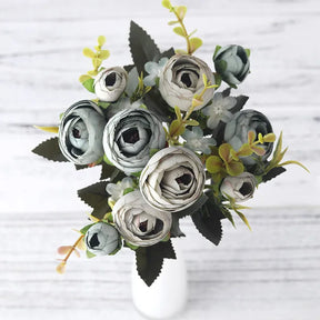 home & garden : Kunstzijden Bloemen - Decoratief Altijd Mooi Kleurrijk - Zijde in Grijs van Pantino