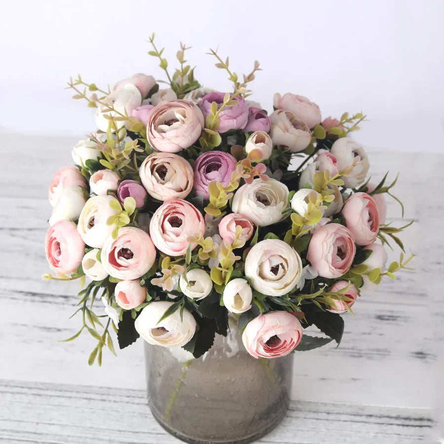 home & garden : Kunstzijden Bloemen - Decoratief Altijd Mooi Kleurrijk - Zijde in van Pantino