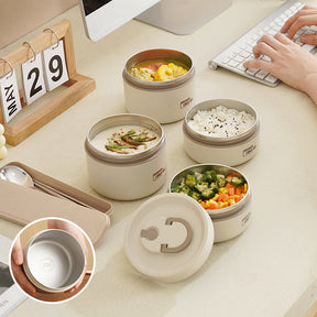home & garden : Geïsoleerde Lunchbox Meerlaags - Vers Eten Overal Meenemen - RVS in van Pantino