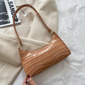 bags : Retro Schoudertas Dames Beige - Vintage Stijl PU-Leer - PU-Leer in Khaki van Pantino