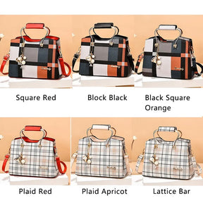 bags : Crossbody Tas Dames Zwart - Kleurblok Design - Kunstleer in van Pantino