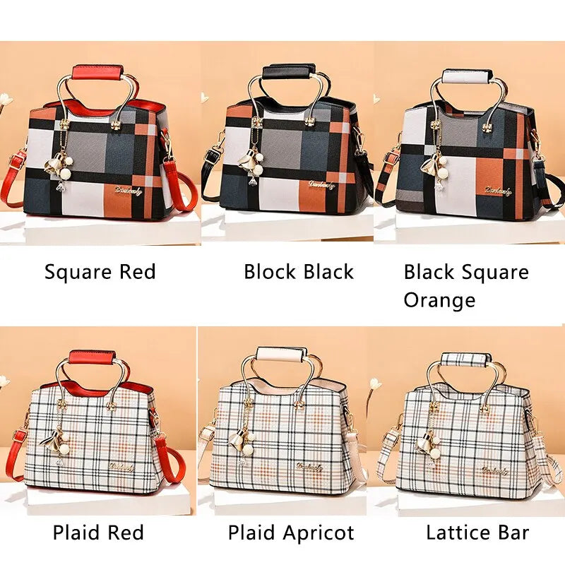 bags : Crossbody Tas Dames Zwart - Kleurblok Design - Kunstleer in van Pantino