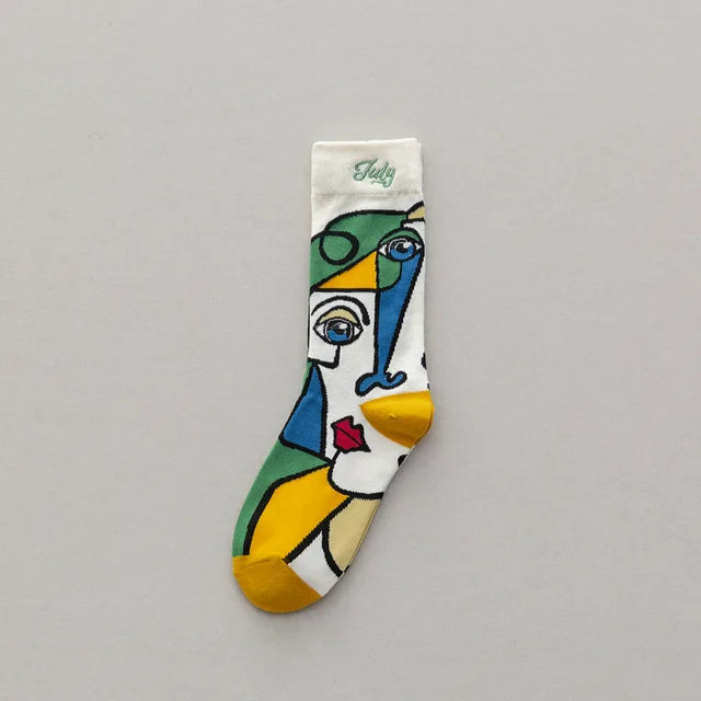 Socks : FunnySocks - Dames Katoenen Sokken in Stijl 5 van Pantino