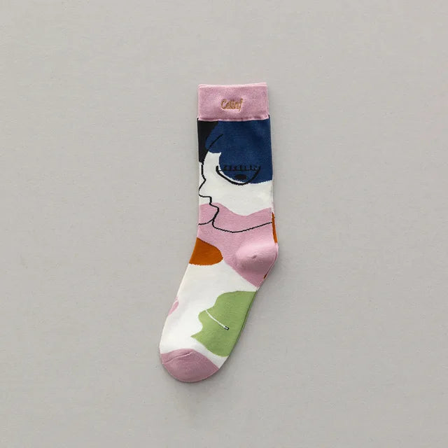 Socks : FunnySocks - Dames Katoenen Sokken in Stijl 6 van Pantino