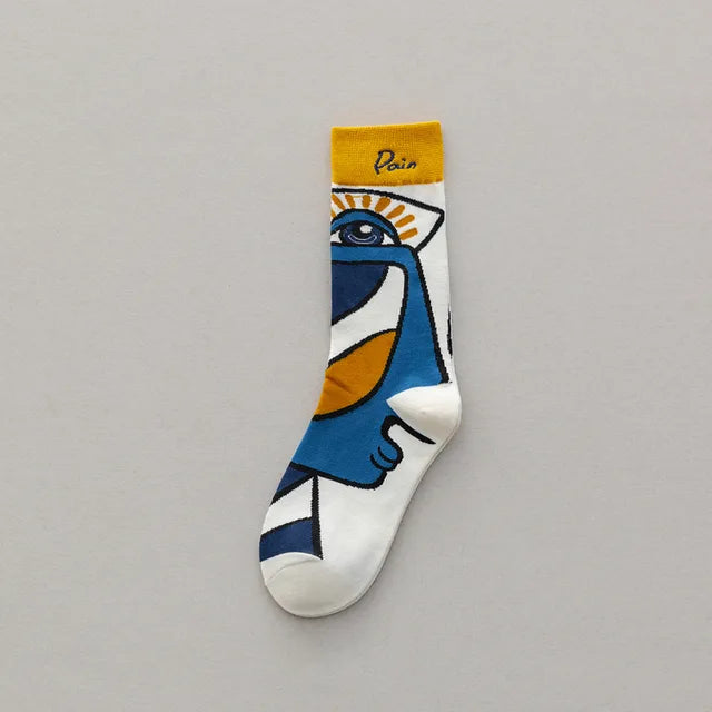 Socks : FunnySocks - Dames Katoenen Sokken in Stijl 7 van Pantino
