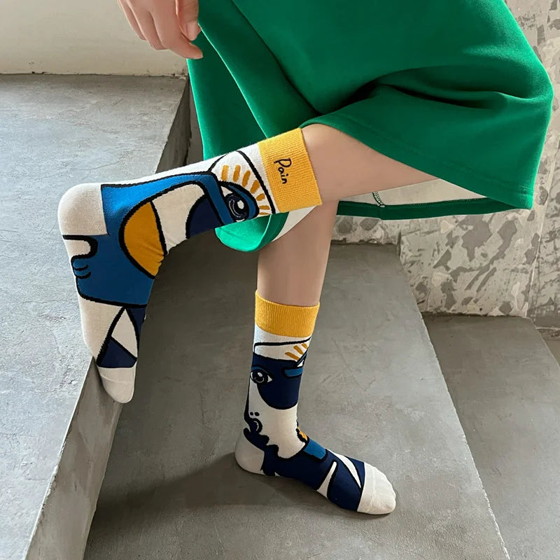 Socks : FunnySocks - Dames Katoenen Sokken in van Pantino