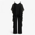 Tuta da Donna con Design Asimmetrico - Nero