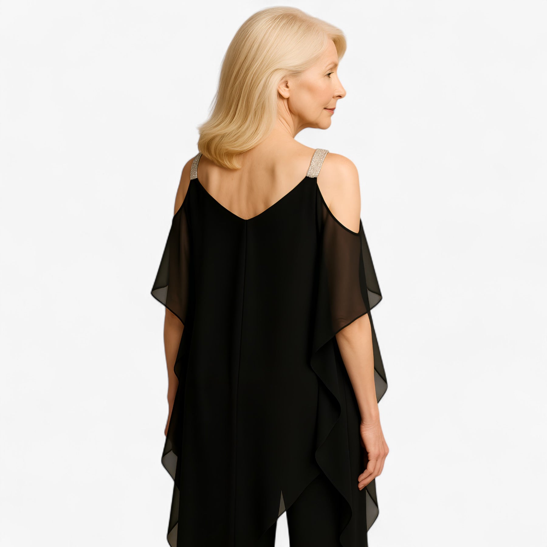 Women's Dress : Jumpsuit Dames Asymmetrisch Design - Zwart in van Pantino