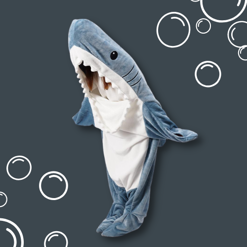home & garden : SharkieCuddle - Gezellige Vissenvin Deken in van Pantino