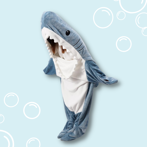 home & garden : SharkieCuddle - Gezellige Vissenvin Deken in van Pantino