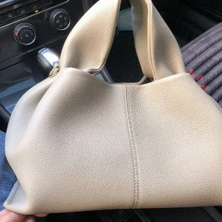 bags : Schoudertas van Generfd Materiaal met Afneembare Riem - Groente in van Pantino