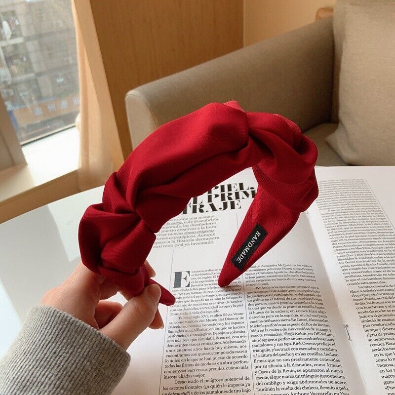 Headband : Hoofdband Zwart - Freya Headband - Verhoog Uw Kapsel met Deze Stijlvolle Brede in Rood van Pantino