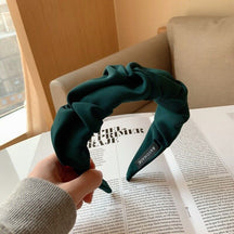 Headband : Hoofdband Zwart - Freya Headband - Verhoog Uw Kapsel met Deze Stijlvolle Brede in Groen van Pantino