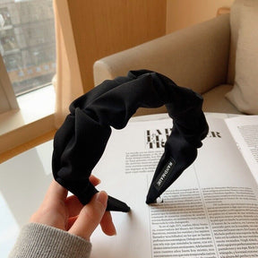 Headband : Hoofdband Zwart - Freya Headband - Verhoog Uw Kapsel met Deze Stijlvolle Brede in Zwart van Pantino