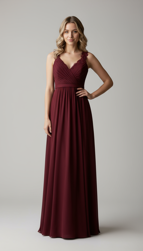 Dress : Maxi Jurk Dames Rood - Elegante Lange Zomer in van Pantino