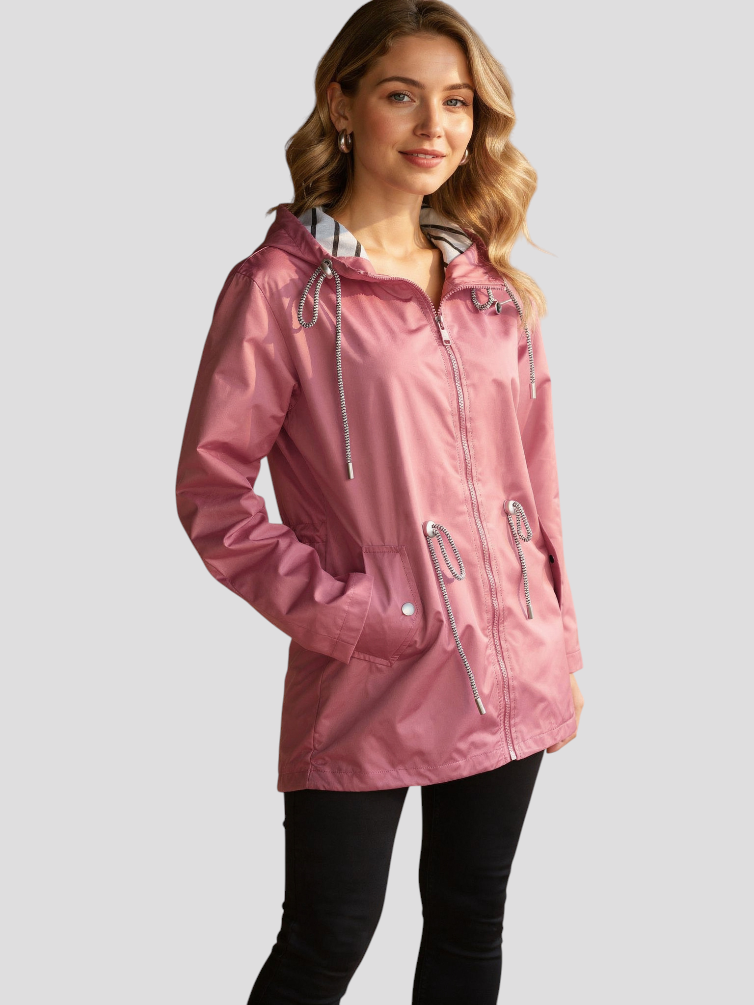 outdoor equipment : Waterdichte Jas - Ultimale Bescherming voor Buitenavonturen - Fuchsia in van Pantino