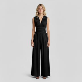 Women Set : Comfy Jumpsuit Dames met Top en Broek - Zwart in van Pantino