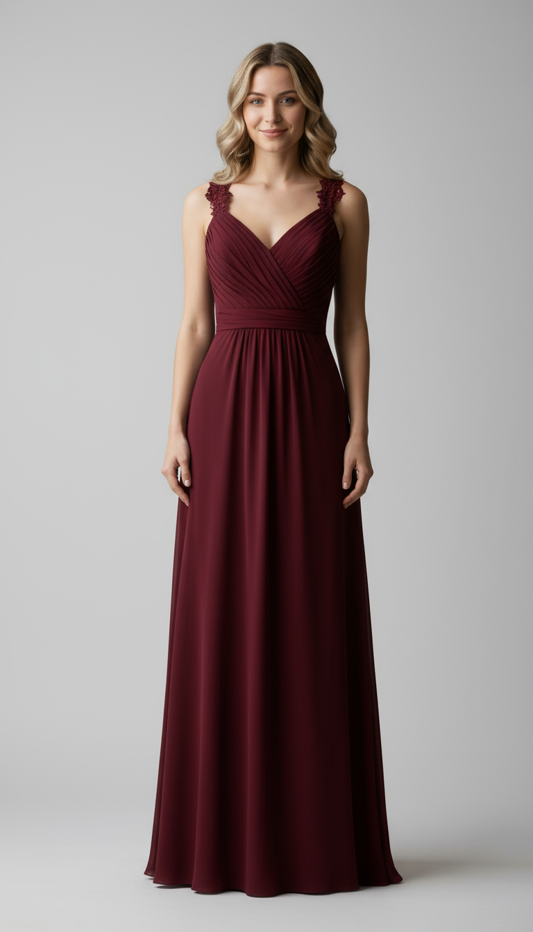 Dress : Maxi Jurk Dames Rood - Elegante Lange Zomer in van Pantino