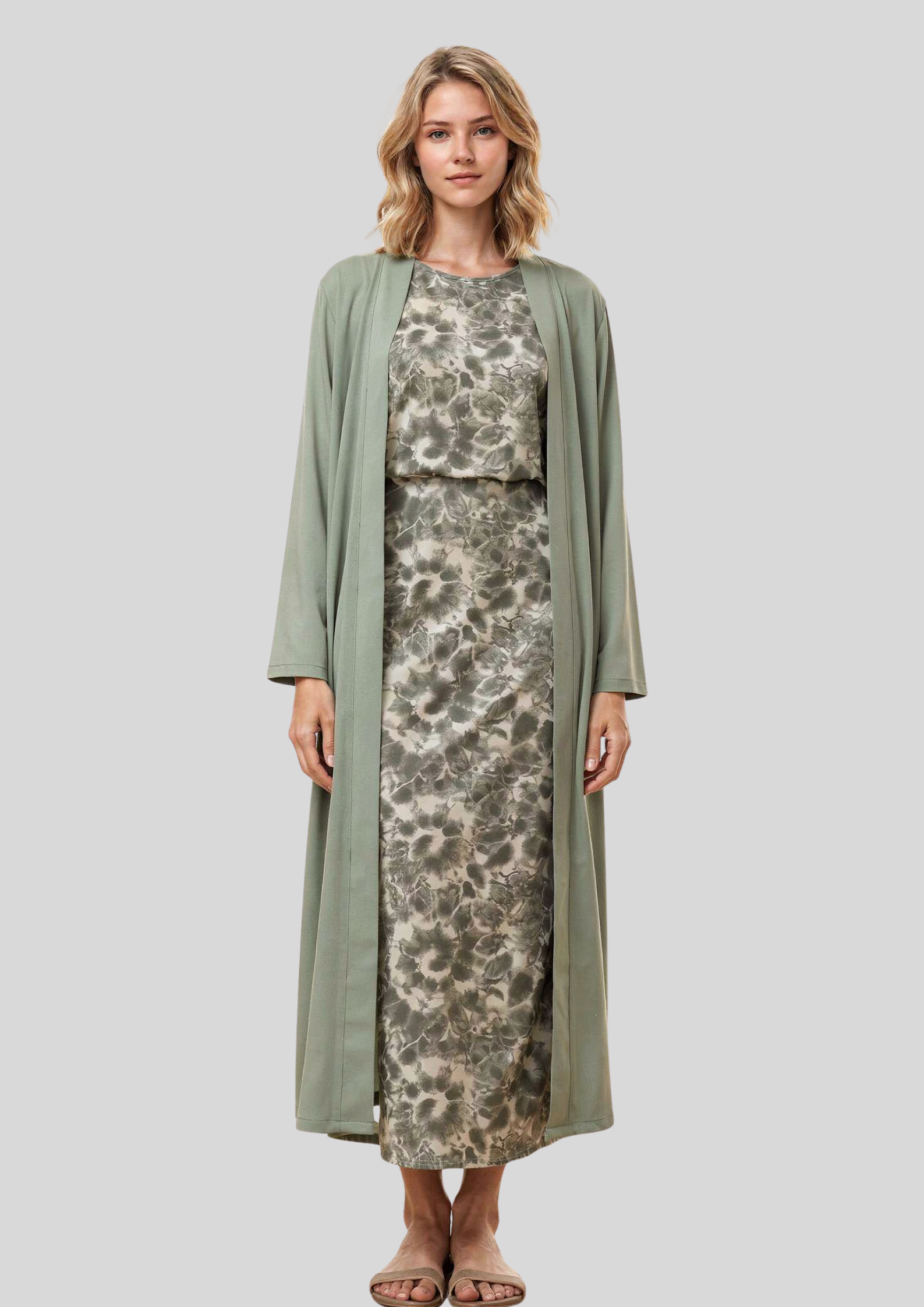 Women's Dress : Tweedelige Set Dames - Grijs in van Pantino