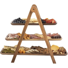 home & garden : Houten Serveerschaal - Decoratief Fruit en Snacks Serveren - Hout in van Pantino