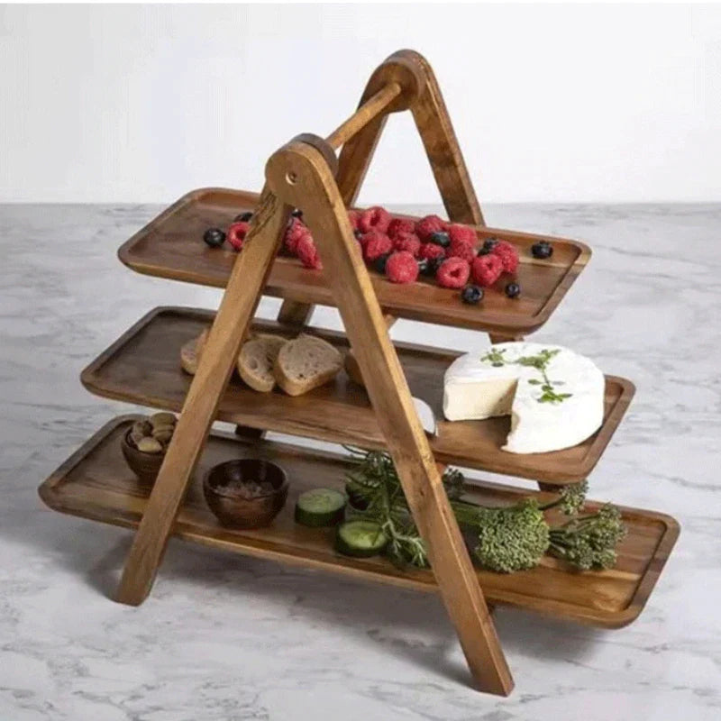 home & garden : Houten Serveerschaal - Decoratief Fruit en Snacks Serveren - Hout in van Pantino