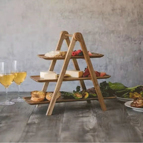 home & garden : Houten Serveerschaal - Decoratief Fruit en Snacks Serveren - Hout in van Pantino