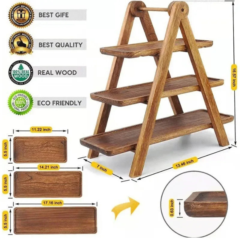 home & garden : Houten Serveerschaal - Decoratief Fruit en Snacks Serveren - Hout in van Pantino