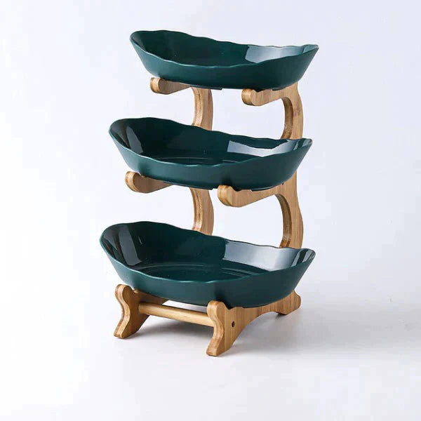 home & garden : FruitStack - Creatieve Fruitschaal 3 Lagen - Groen in Groen van Pantino
