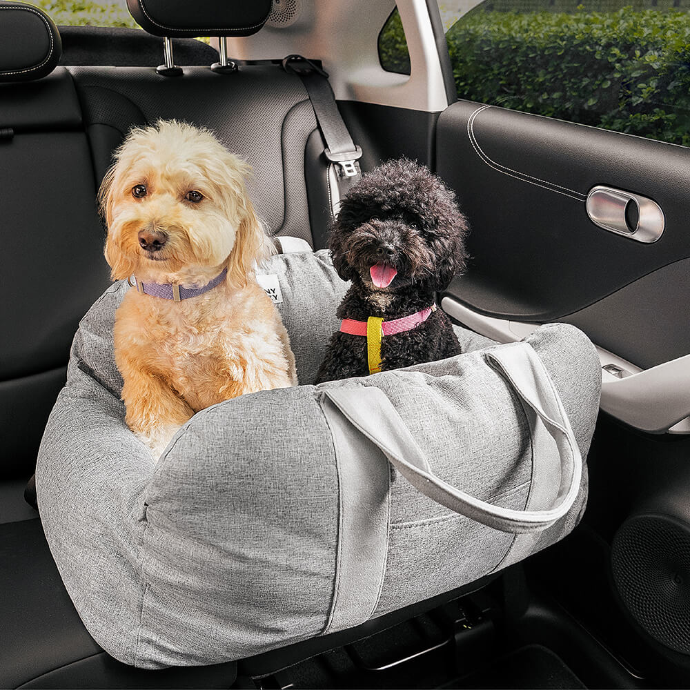 pets : Kalmerend Hond Auto Bed - Grijs in van Pantino