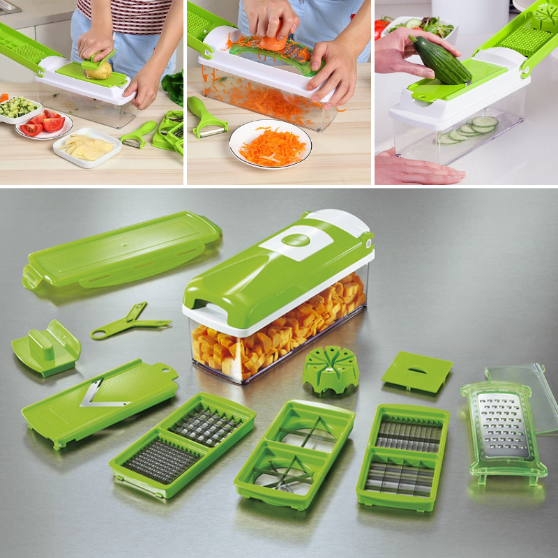 Electronics > Home Appliances > Kitchen Appliances : Groentesnijder 12-in-1 Multifunctioneel - Snijden Blokjes Raspen Keuken in van Belro
