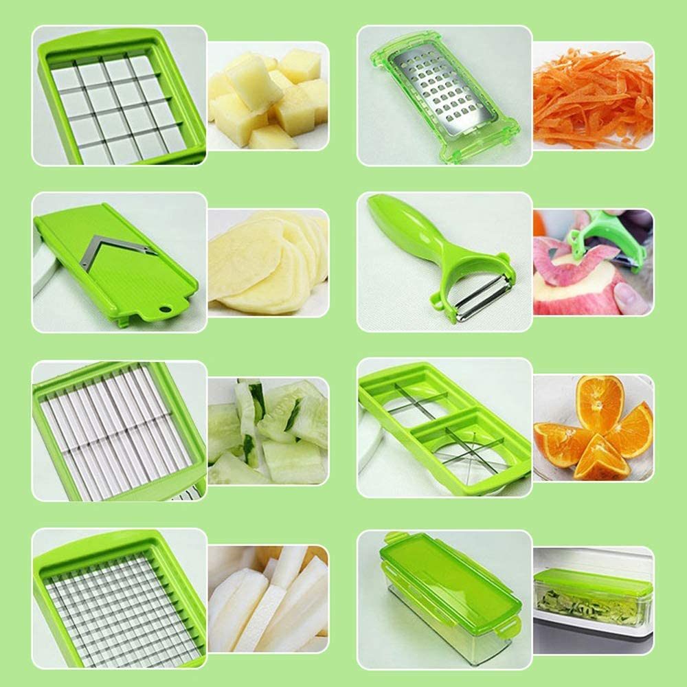 Electronics > Home Appliances > Kitchen Appliances : Groentesnijder 12-in-1 Multifunctioneel - Snijden Blokjes Raspen Keuken in van Belro