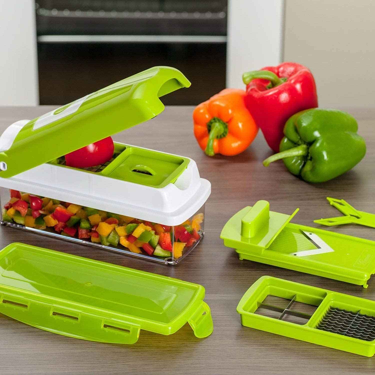 Electronics > Home Appliances > Kitchen Appliances : Groentesnijder 12-in-1 Multifunctioneel - Snijden Blokjes Raspen Keuken in van Belro