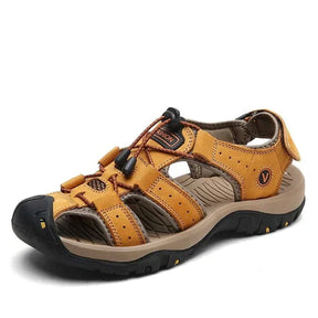 outdoor equipment : Bruine Heren-Sandalen in Gouden van Pantino